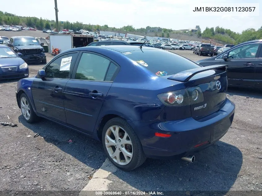 2008 Mazda Mazda3 I Touring Value VIN: JM1BK32G081123057 Lot: 39869640