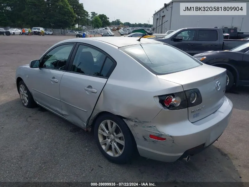 JM1BK32G581809904 2008 Mazda Mazda3 I