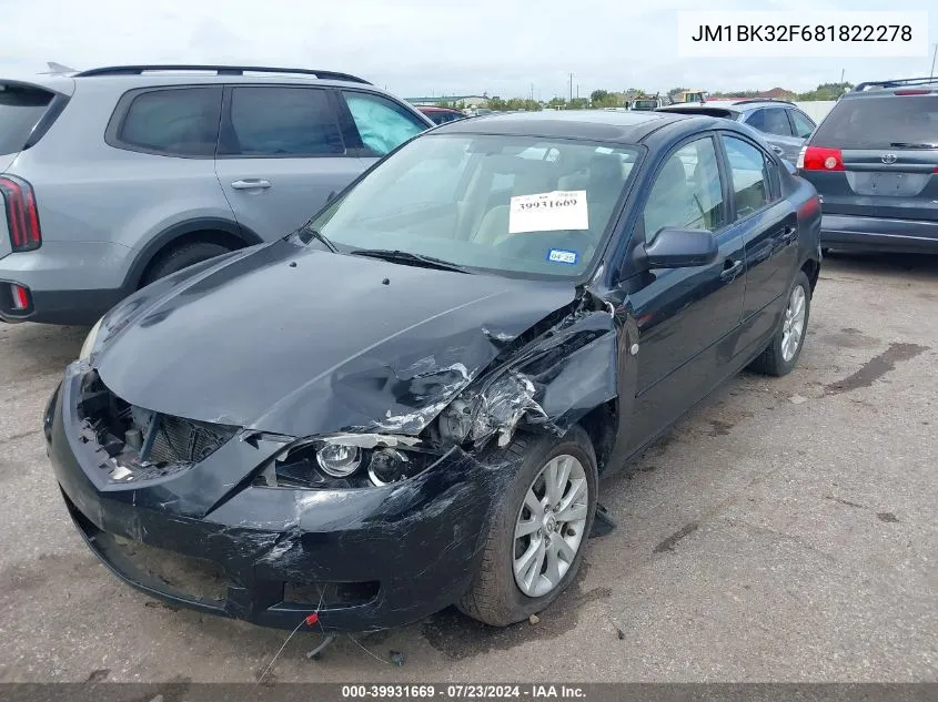 JM1BK32F681822278 2008 Mazda Mazda3 I