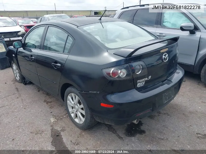 JM1BK32F681822278 2008 Mazda Mazda3 I