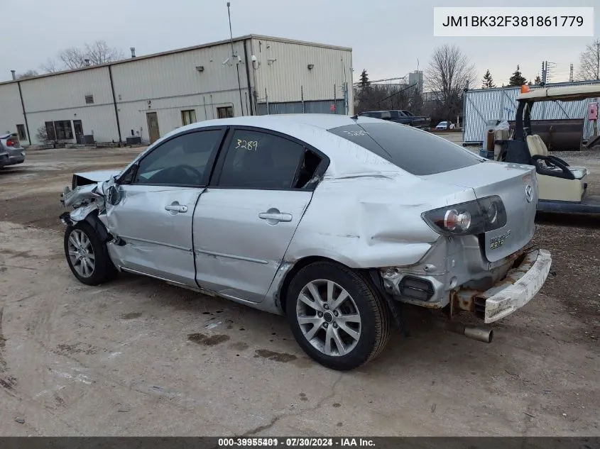 2008 Mazda Mazda3 I VIN: JM1BK32F381861779 Lot: 39955401