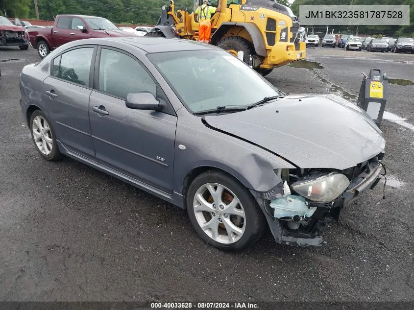 JM1BK323581787528 2008 Mazda Mazda3 S Touring