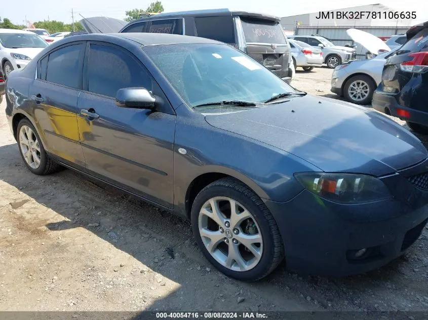 JM1BK32F781106635 2008 Mazda Mazda3 I Touring Value