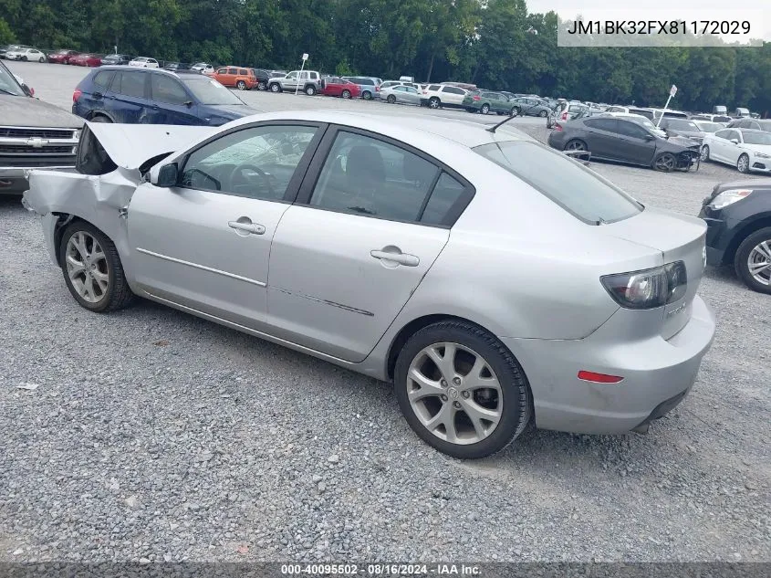 2008 Mazda 3 I VIN: JM1BK32FX81172029 Lot: 40095502