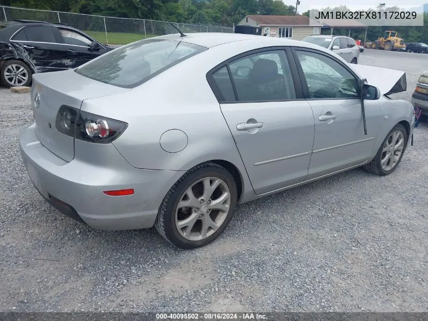 2008 Mazda 3 I VIN: JM1BK32FX81172029 Lot: 40095502