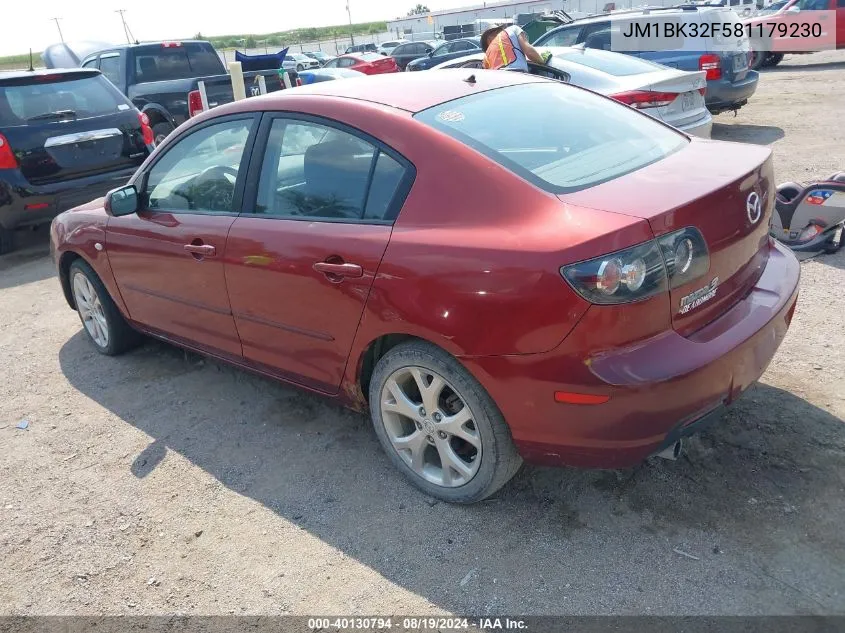 JM1BK32F581179230 2008 Mazda Mazda3 I Touring Value