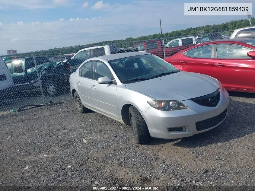 2008 Mazda Mazda3 I Sport VIN: JM1BK12G681859439 Lot: 40232027