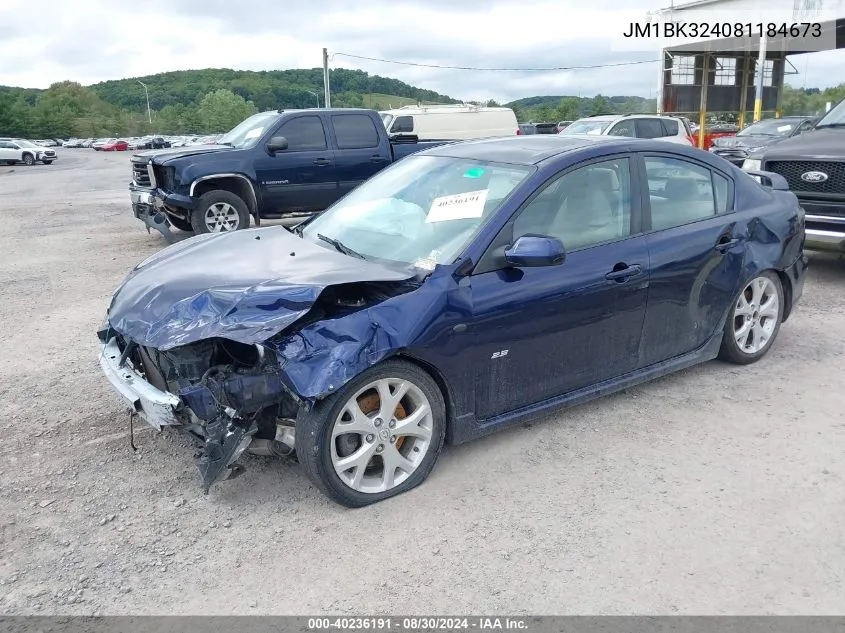 JM1BK324081184673 2008 Mazda Mazda3 S Touring