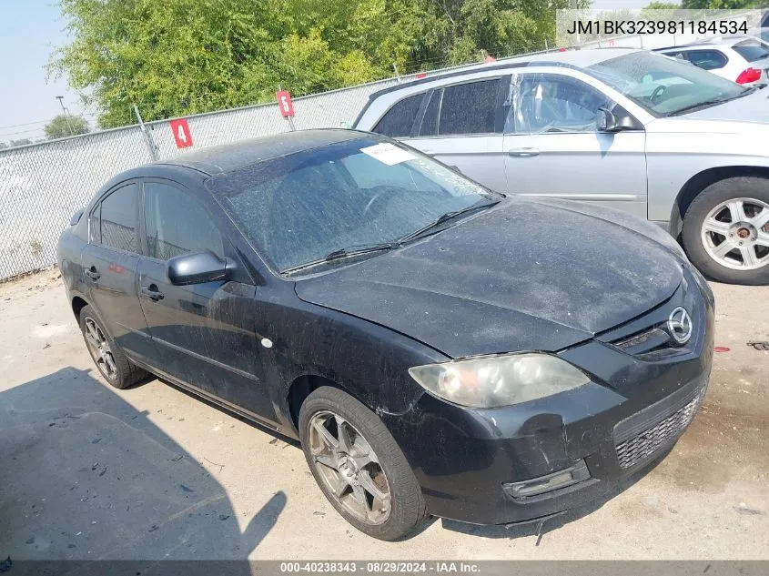 JM1BK323981184534 2008 Mazda Mazda3 S Sport