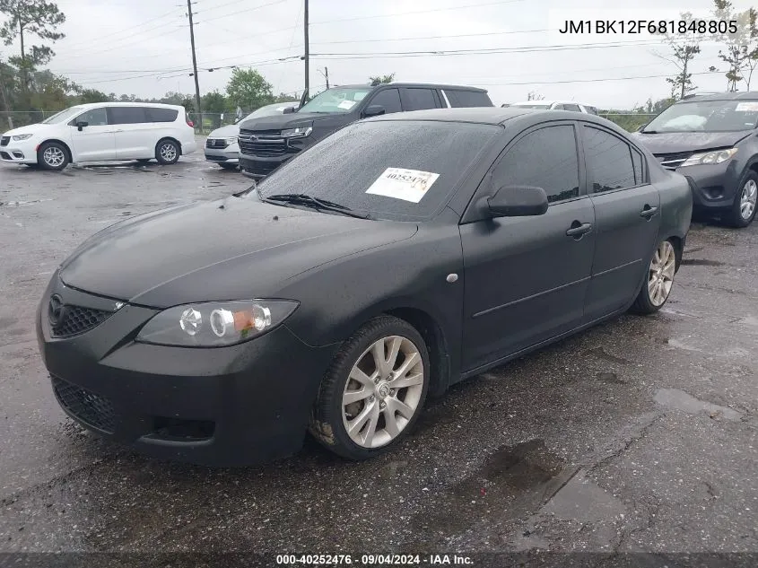 2008 Mazda Mazda3 I VIN: JM1BK12F681848805 Lot: 40252476