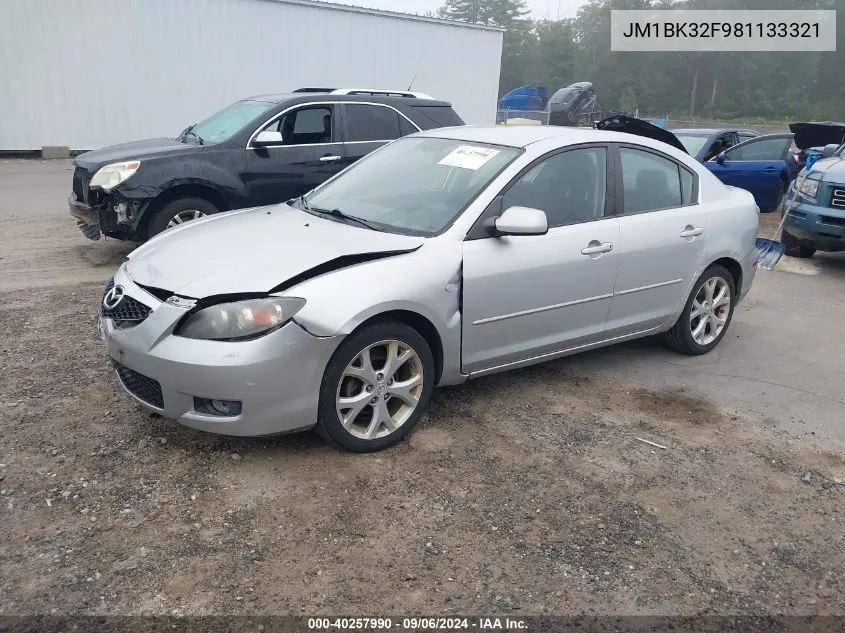 2008 Mazda Mazda3 I Touring Value VIN: JM1BK32F981133321 Lot: 40257990