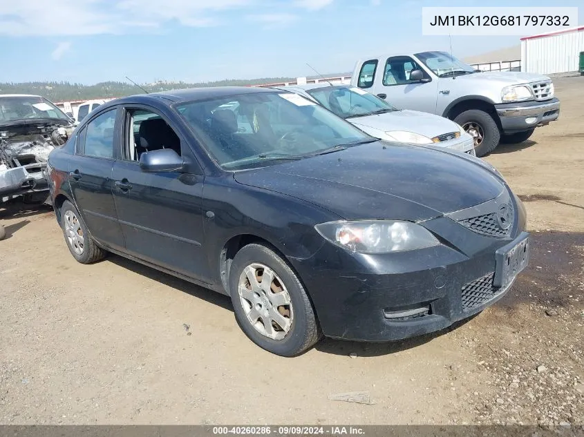 2008 Mazda Mazda3 I Sport VIN: JM1BK12G681797332 Lot: 40260286