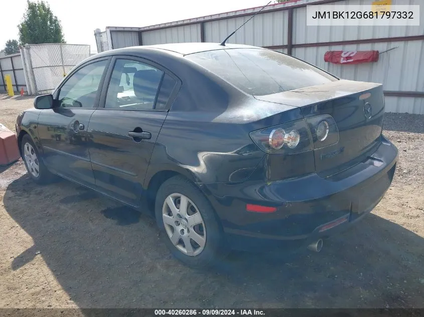 JM1BK12G681797332 2008 Mazda Mazda3 I Sport