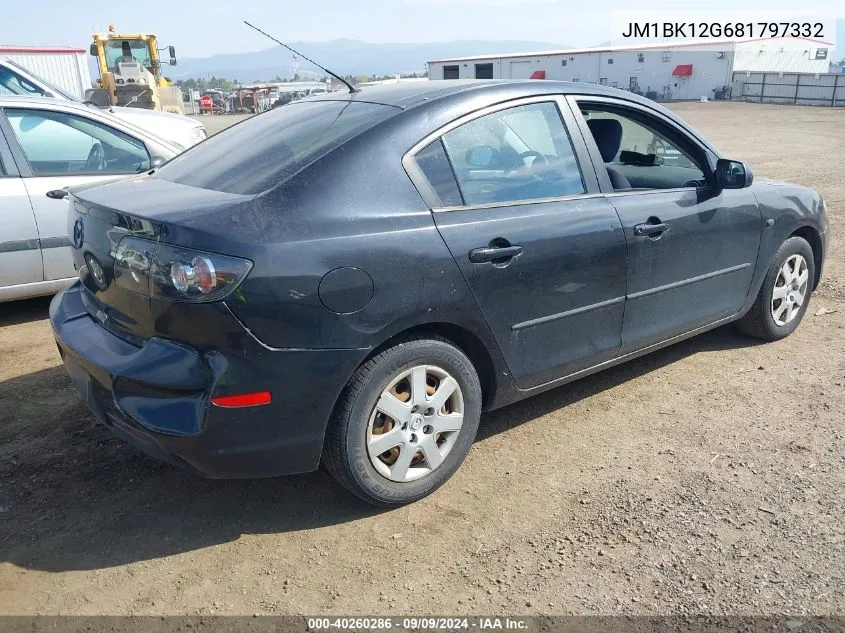 2008 Mazda Mazda3 I Sport VIN: JM1BK12G681797332 Lot: 40260286