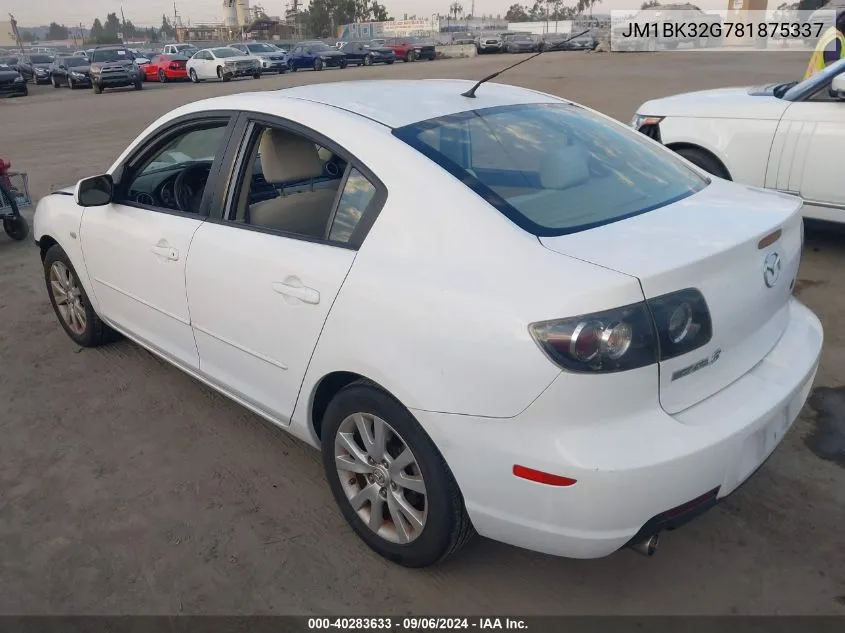 JM1BK32G781875337 2008 Mazda Mazda3 I