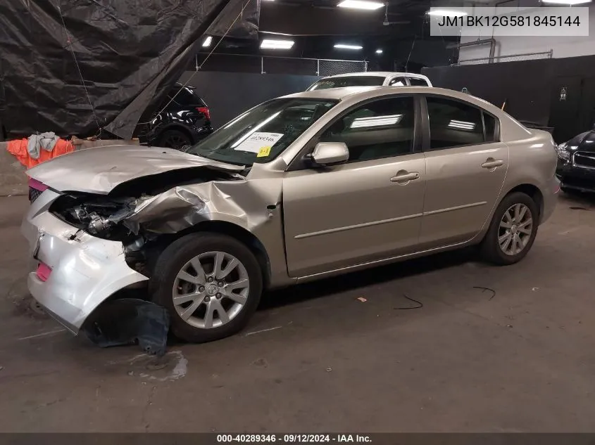 JM1BK12G581845144 2008 Mazda Mazda3 I