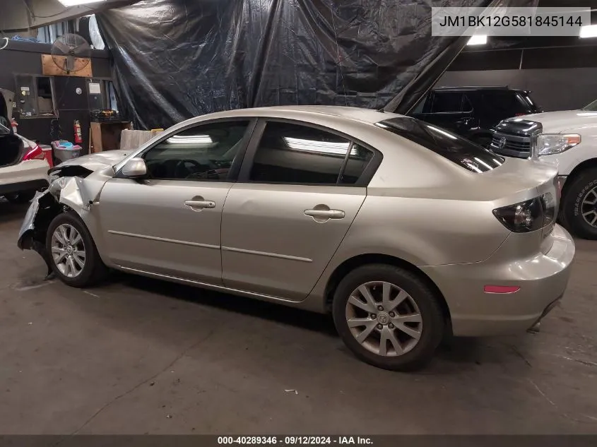 JM1BK12G581845144 2008 Mazda Mazda3 I