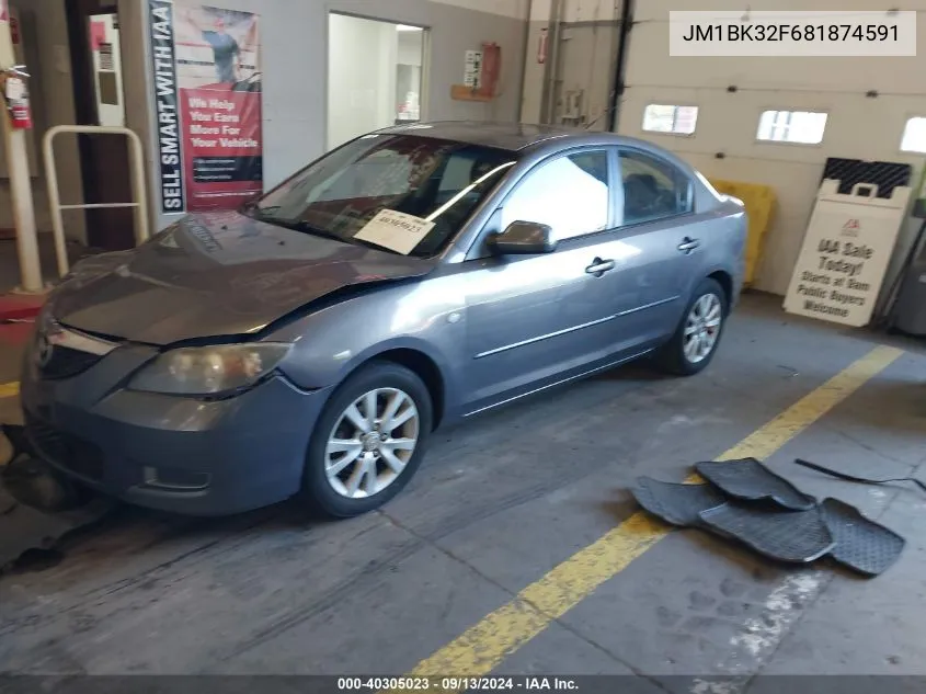 JM1BK32F681874591 2008 Mazda 3 I