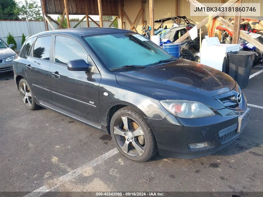 JM1BK343181860746 2008 Mazda Mazda3 S Touring