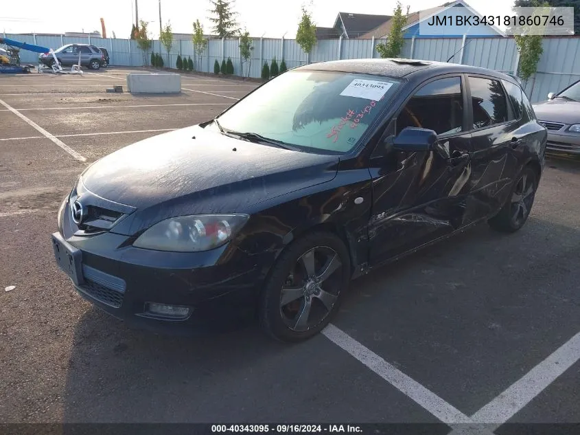 JM1BK343181860746 2008 Mazda Mazda3 S Touring