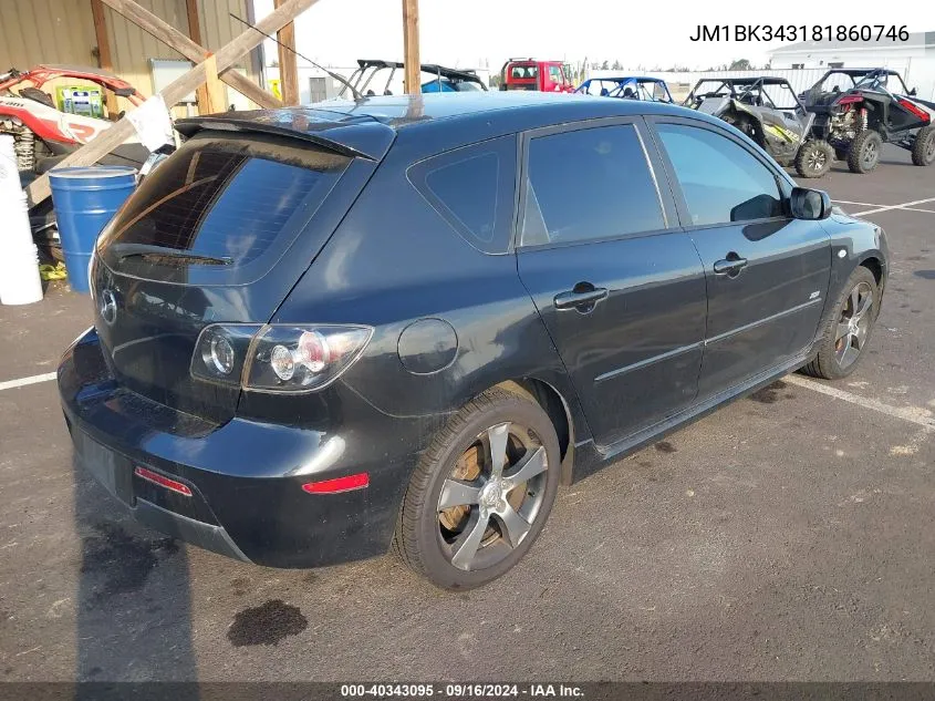 JM1BK343181860746 2008 Mazda Mazda3 S Touring