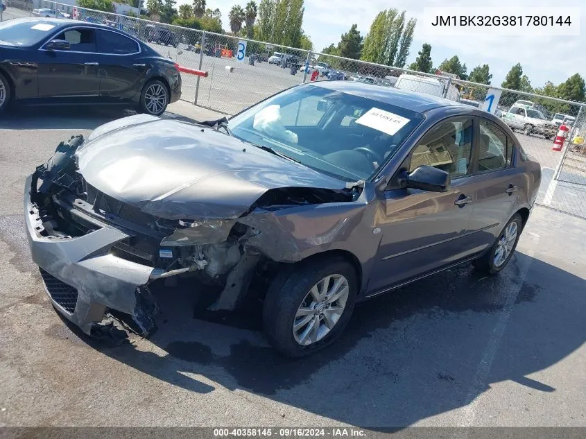 JM1BK32G381780144 2008 Mazda Mazda3 I