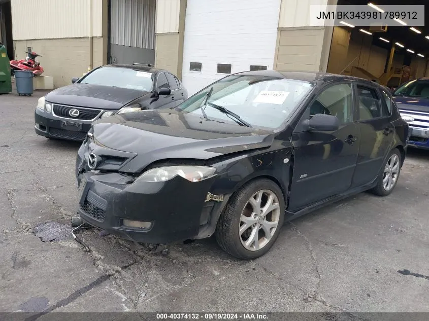 JM1BK343981789912 2008 Mazda Mazda3 S Grand Touring