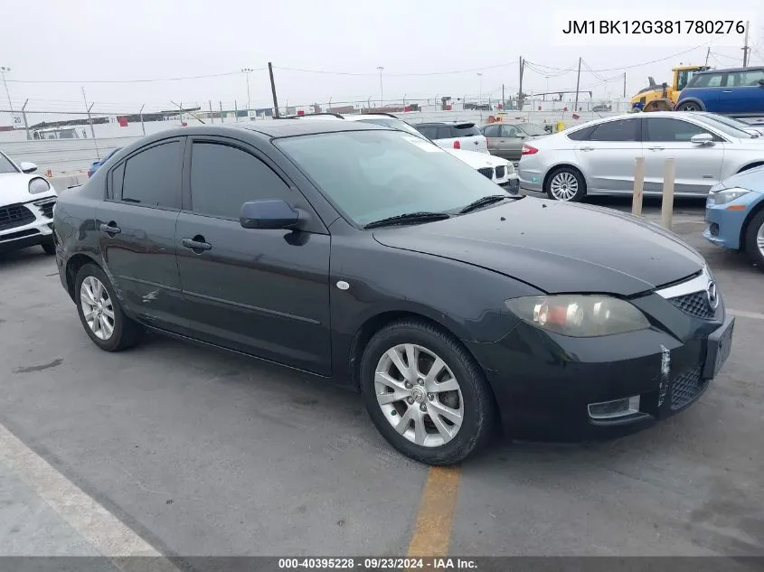 2008 Mazda Mazda3 I VIN: JM1BK12G381780276 Lot: 40395228