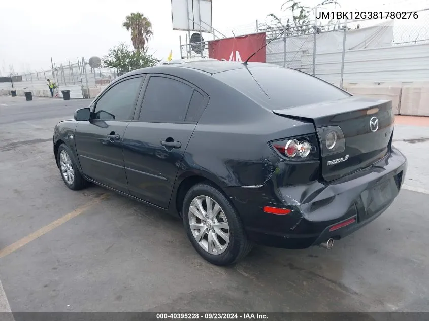 JM1BK12G381780276 2008 Mazda Mazda3 I