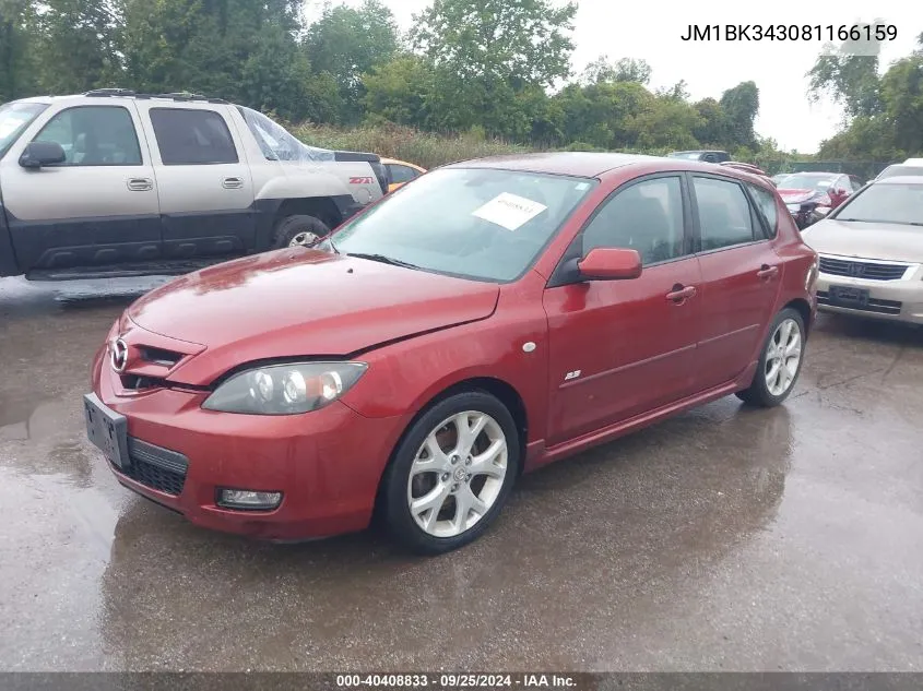 JM1BK343081166159 2008 Mazda Mazda3 S Grand Touring