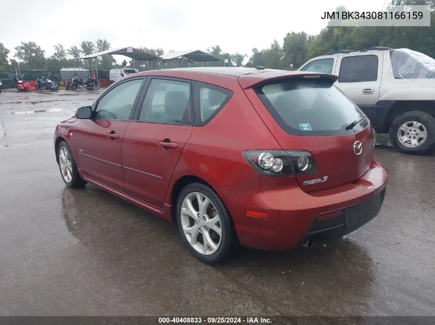 JM1BK343081166159 2008 Mazda Mazda3 S Grand Touring