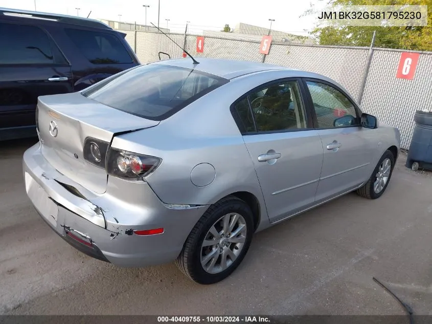 JM1BK32G581795230 2008 Mazda Mazda3 I