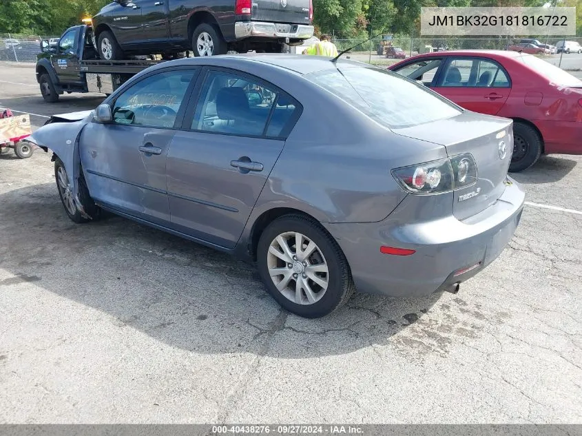 JM1BK32G181816722 2008 Mazda Mazda3 I