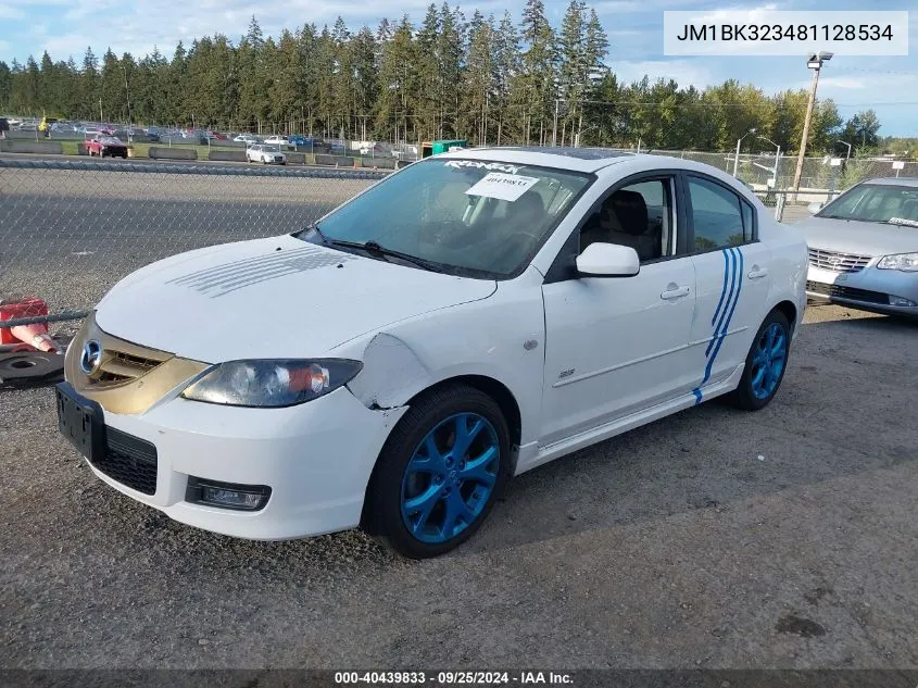 JM1BK323481128534 2008 Mazda Mazda3 S Touring