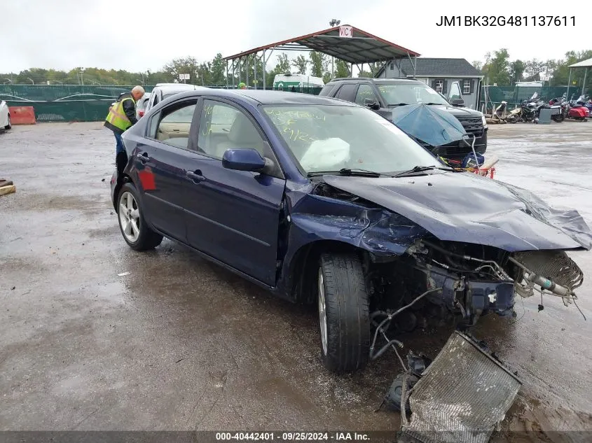 JM1BK32G481137611 2008 Mazda Mazda3 I Touring Value