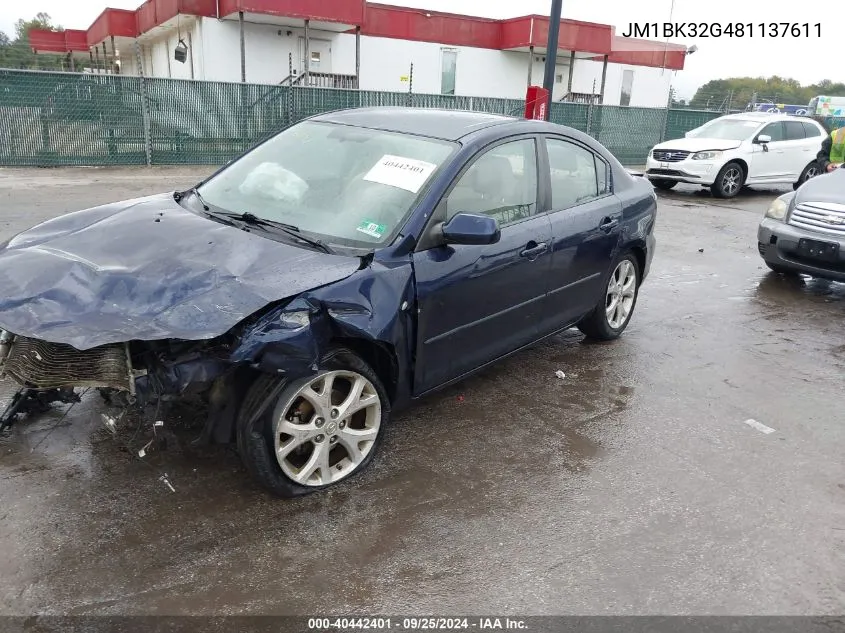 JM1BK32G481137611 2008 Mazda Mazda3 I Touring Value