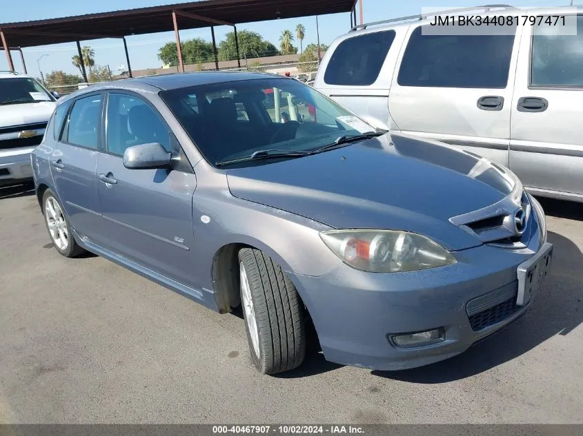 JM1BK344081797471 2008 Mazda Mazda3 S Touring