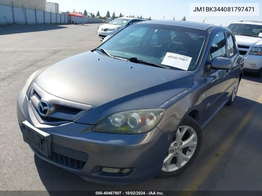 JM1BK344081797471 2008 Mazda Mazda3 S Touring