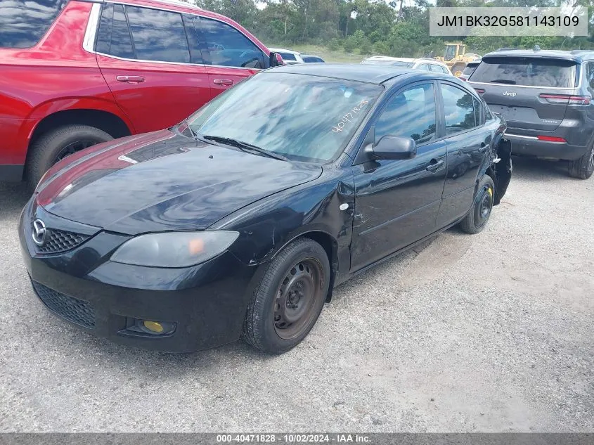 JM1BK32G581143109 2008 Mazda 3 I