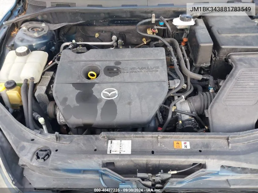 JM1BK343881783549 2008 Mazda Mazda3 S Sport