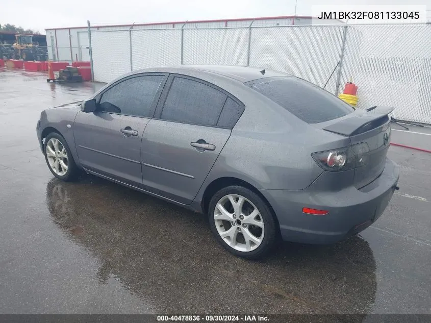 2008 Mazda Mazda3 I Touring Value VIN: JM1BK32F081133045 Lot: 40478836