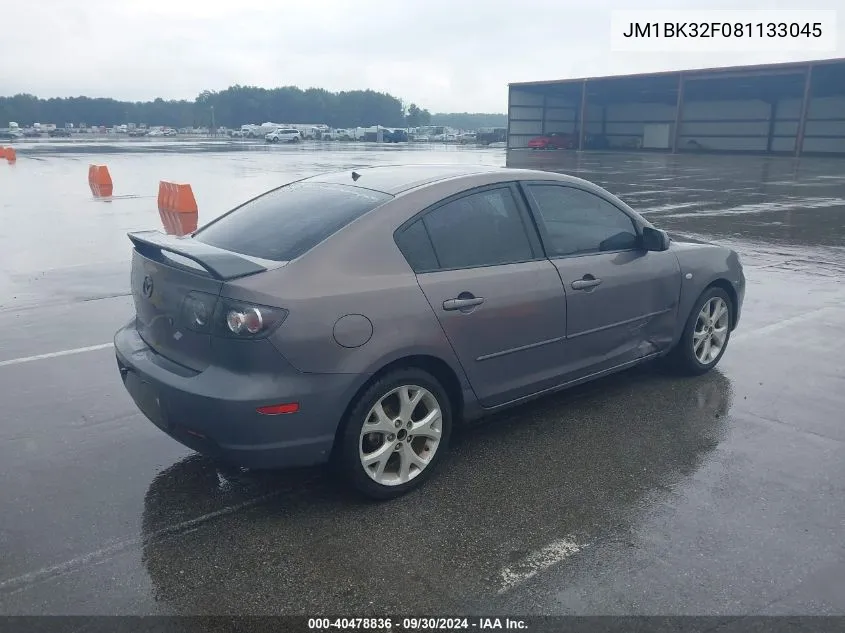 2008 Mazda Mazda3 I Touring Value VIN: JM1BK32F081133045 Lot: 40478836