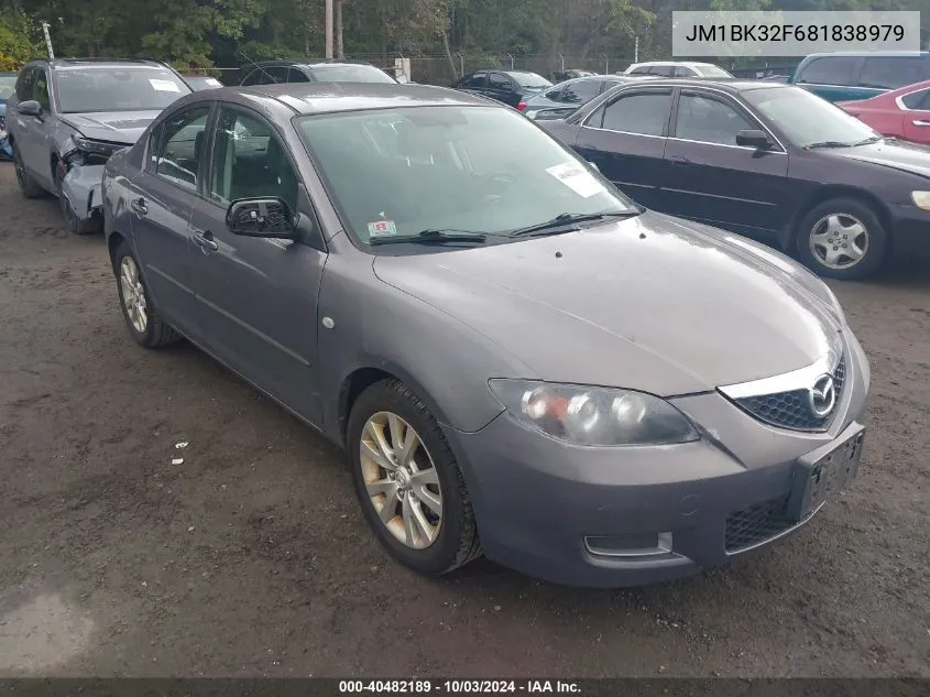 2008 Mazda Mazda3 I VIN: JM1BK32F681838979 Lot: 40482189