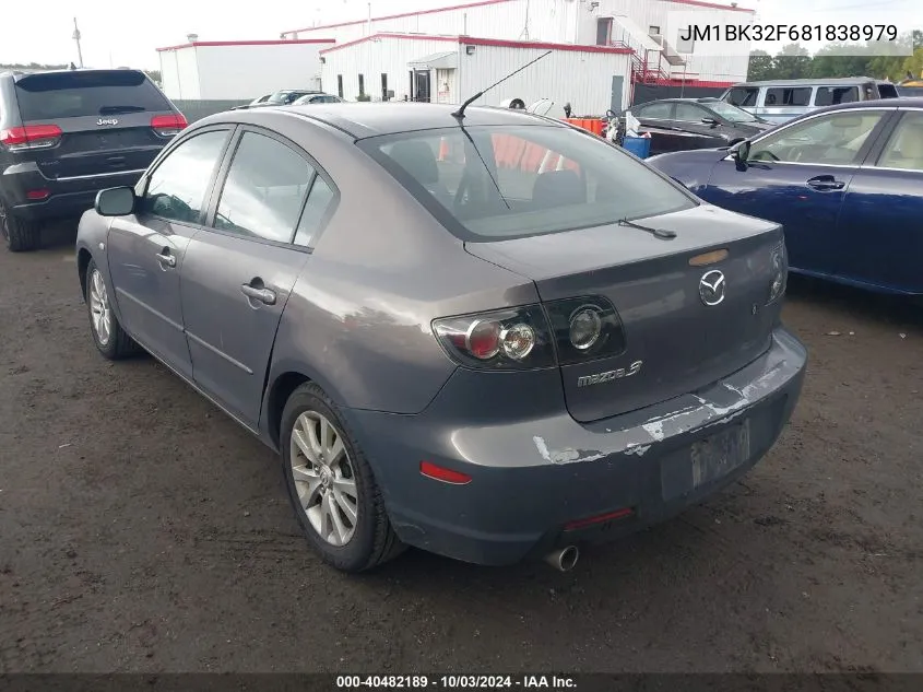 JM1BK32F681838979 2008 Mazda Mazda3 I