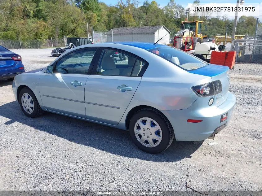 JM1BK32F781831975 2008 Mazda Mazda3 I Sport