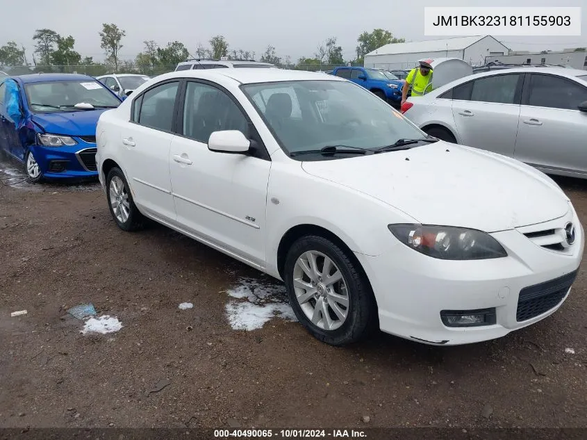 JM1BK323181155903 2008 Mazda Mazda3 S Sport