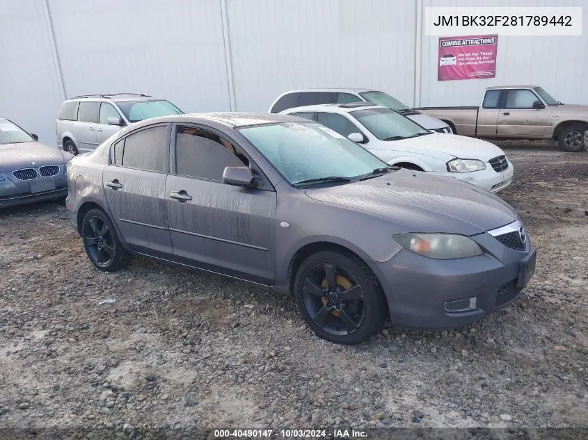 JM1BK32F281789442 2008 Mazda Mazda3 I Sport