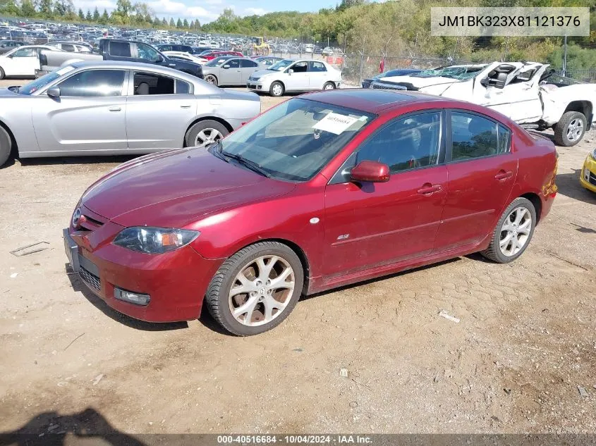 2008 Mazda Mazda3 S Touring VIN: JM1BK323X81121376 Lot: 40516684