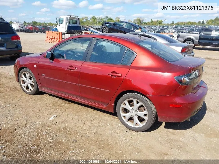 JM1BK323X81121376 2008 Mazda Mazda3 S Touring