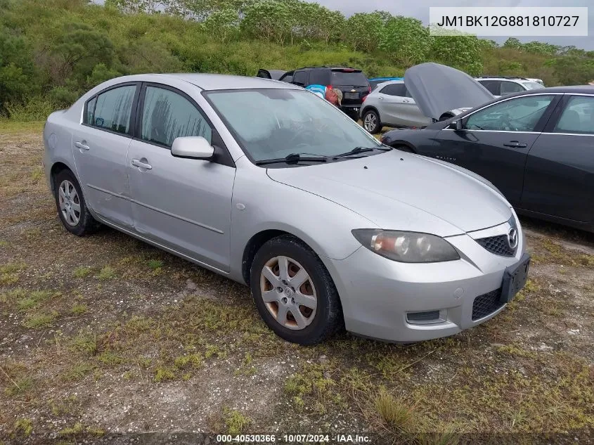 JM1BK12G881810727 2008 Mazda 3 I